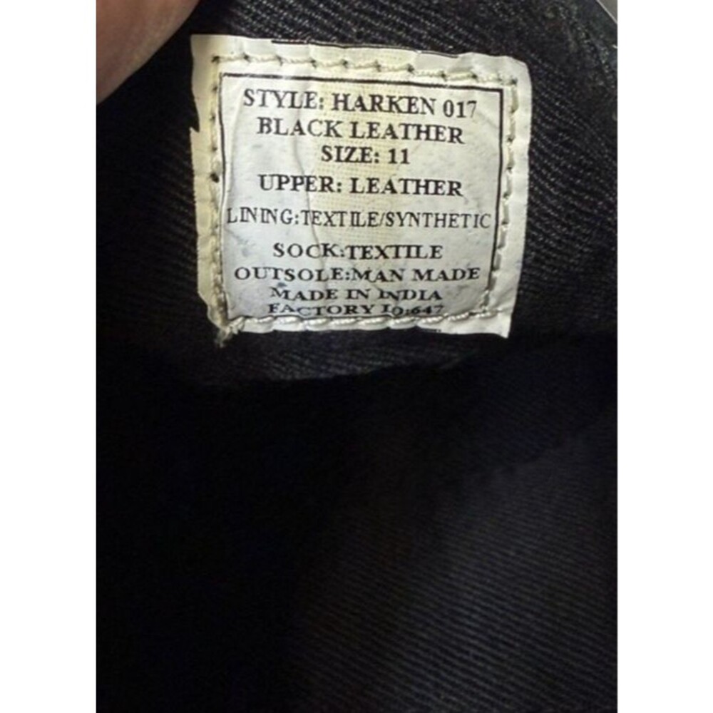 Steve Madden Harken Chukka Ankle Boots Black Leat Smooth Leather Size 11 NIB - Picture 6 of 6